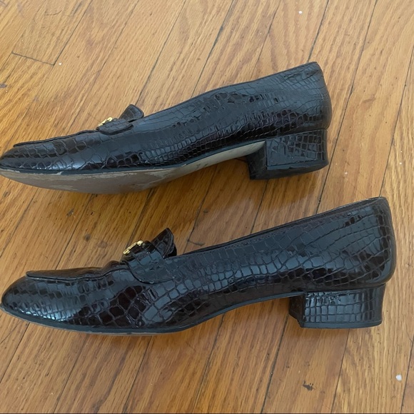 Etienne Aigner Valentine Brown Leather Shoes - Picture 6 of 9